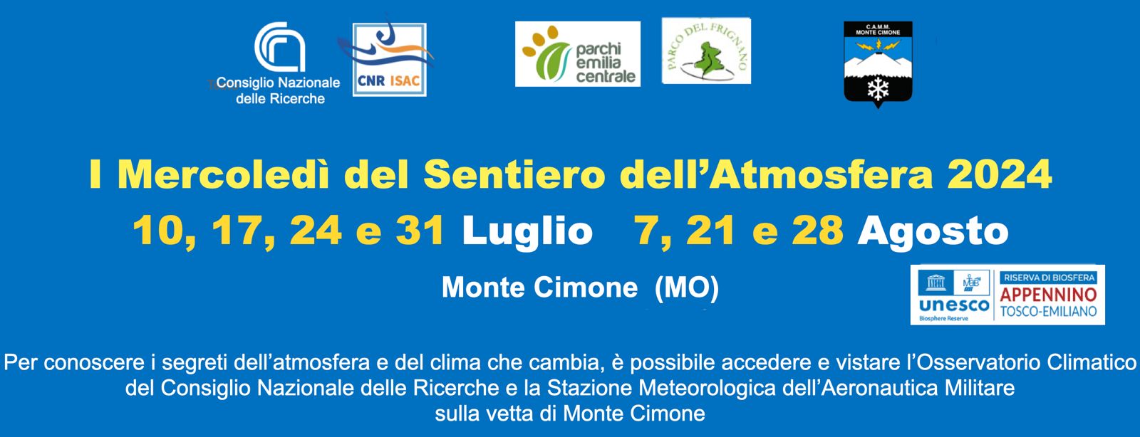 Estate 2024 i Mercoledì di apertura al pubblico, aperte le prenotazioni on line